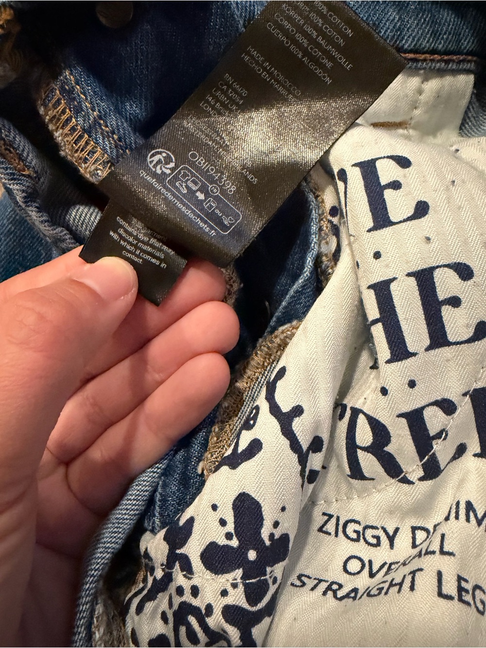 We the Free Ziggy Cotton Denim Overalls in XL - Picture 9 of 14